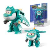 Super Wing Tino Transformer speelgoed, 5 cm, dinosaurus, transformeerspeelgoed met 2-in-1 modus, speelgoedrobot voor jongens en meisjes, dinosaurus, speelgoed, cadeaus voor 3+ jaar