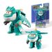Super Wing Tino Transformer speelgoed, 5 cm, dinosaurus, transformeerspeelgoed met 2-in-1 modus, speelgoedrobot voor jongens en meisjes, dinosaurus, speelgoed, cadeaus voor 3+ jaar