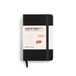 LEUCHTTURM1917 370674 weekkalender 2025, Mini A7 hardcover - 12-maanden-planner, gelinieerd - zwart, Engels