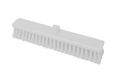 Maya Professional Tools 15009-1 straatbezem FBK/levensmiddelhygiene met middelharde borstelharen, 400 mm x 60 mm, wit