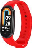 By Qubix Qubix - Siliconen bandje - Rood - Geschikt voor Xiaomi Smart Band 8 / 9 / 10