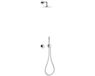 Keuco IXMO - Set de douche avec thermostat encastré, diamètre 25 cm, chrome