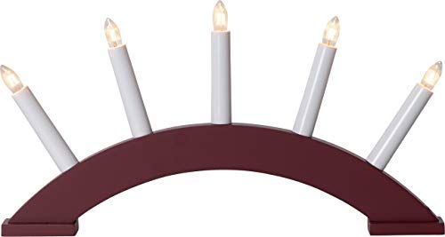 Star Materiaal: hout, kleur: rood, ca. 39x21 cm, 215-32