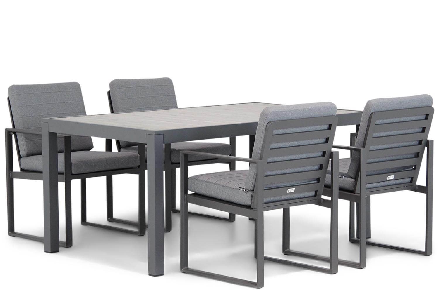 Santika Furniture Zaga/Residence 164 cm dining tuinset 5-delig