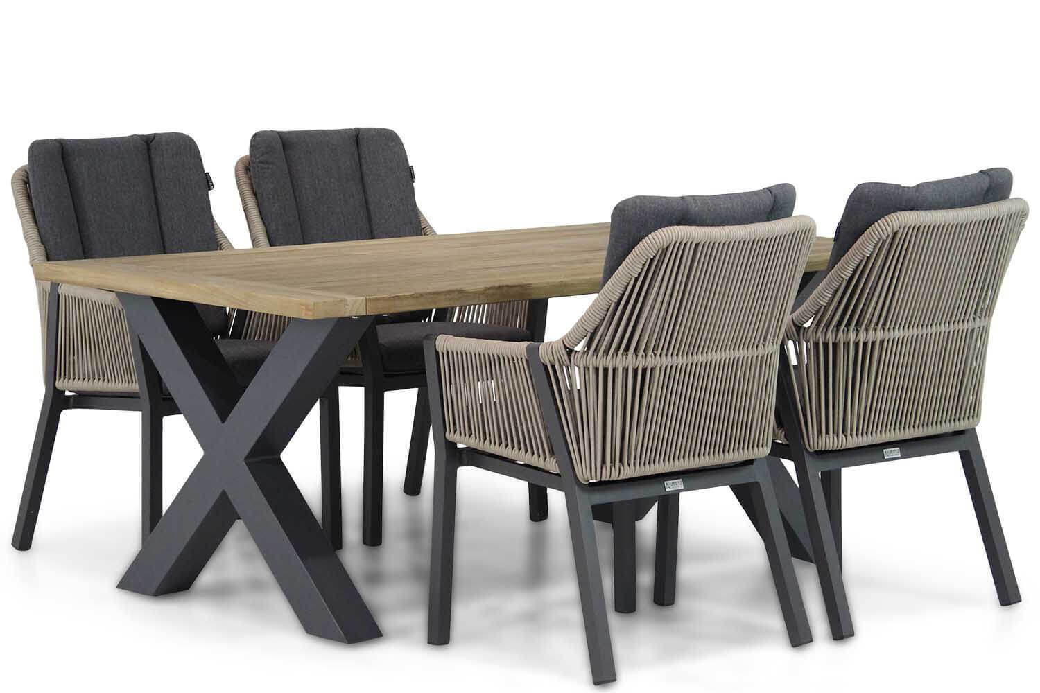 Lifestyle Garden Furniture Lifestyle Verona/Cardiff 180 cm dining tuinset 5-delig