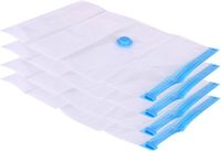 Urban Living Sac de rangement sous vide pour vêtements - 4 pièces - Transparent - 70 x 100 cm