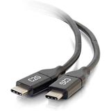 CablesToGo 0.9m USB-C naar USB-C Kabel (5A) Zwart