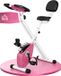 HOMCOM Vélo d'appartement magnétique - Acier - 43x97x109cm - Rose