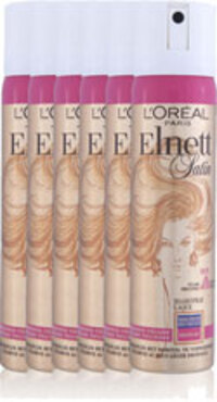L'Oréal Elnett Satin Haarspray Volume Extra Sterk Voordeelverpakking 6x75ml