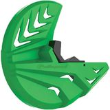 POLISPORT 8151100003 - Onderste vork en schijfbeschermer compatibel met KAWASAKI motorfietsen - Groen