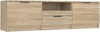 vidaXL Tv-meubel Sonoma eiken 140x35x40 cm bewerkt hout