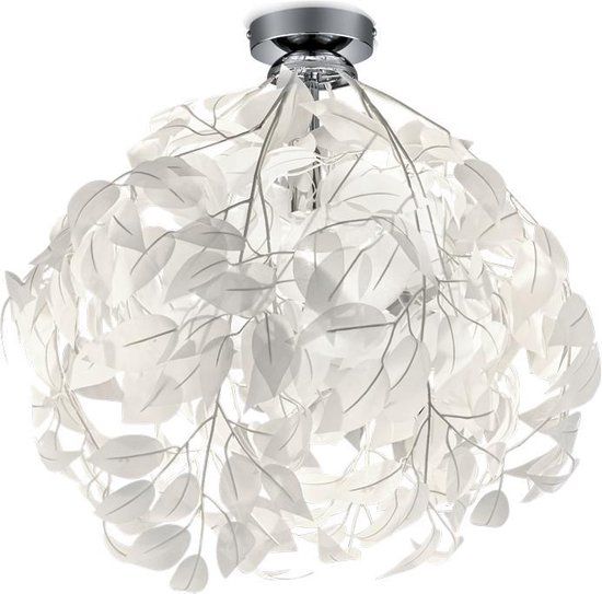 REALITY Leuchten feder Plafondlamp - 1 lichts - Ø 500 mm - Wit