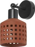 Osram Decor lampe murale décorative en argile avec motif perforé, douille E27, IP20, marron