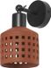 Osram Decor decoratieve wandlamp van klei met gatenpatroon, E27 fitting, IP20, bruin