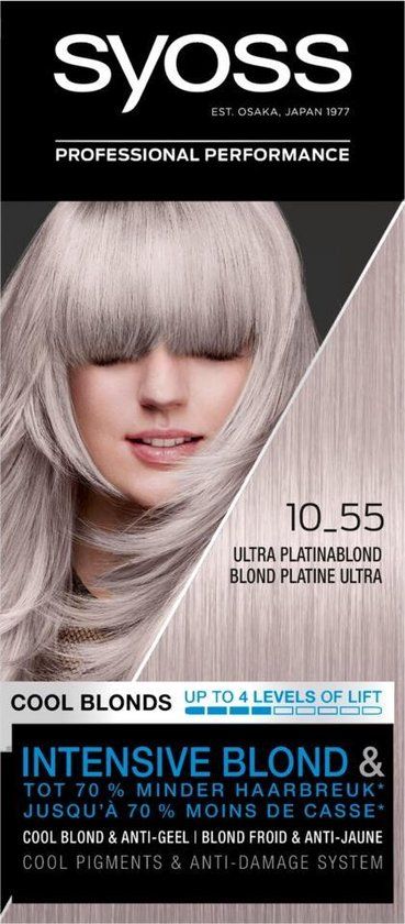 Syoss - Cool Blonds 10-55 Ultra Platinum Blond - 3x Haarverf