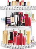 Merkloos Make-up organizer, 360 graden draaibaar, acryl cosmetica-organizer, 7 lagen, verstelbare cosmetica-beauty-organizer, cosmetica-box voor dressoir, slaapkamer, grote capaciteit, transparant