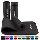 Tunturi NBR Yogamat - 180x60x1.5cm - Zwart - Incl. Draagtas & Anti-slip