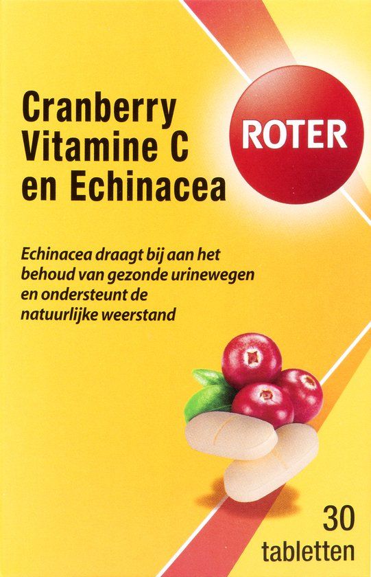 Roter Cranberry Vitamine C en Echinacea - 30 tabletten