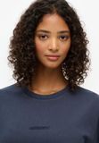 Superdry - T-shirt met micrologo - Heren - T-shirts - Blauw - Maat M