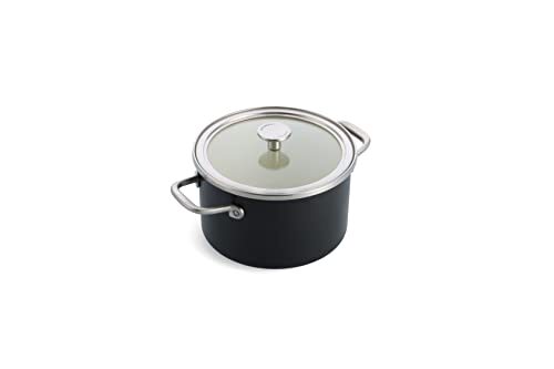 KitchenAid Stalen kern emaille 20cm/3,7 liter braadpan, mat zwart