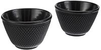 Vier 151 theeglazen, 100 ml, gietijzer, 2 stuks