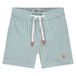 Babyface regular waist gestreepte casual short met textuur lichtgroen