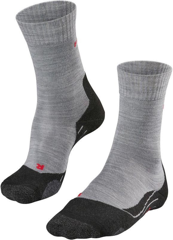 Falke TK2 Crest Trekking Sokken Dames, light grey EU 37-38