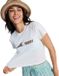Roxy Beach Love Korte Mouw Top Wit M Vrouw