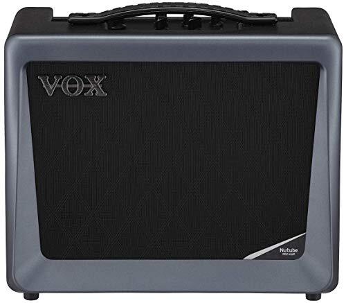 Vox VX50GTV Versterker voor elektrische gitaar, gitaarversterker met groefbuis en USB-aansluiting, podium- en studioverversterker VX50-GTV zwart-grijs