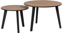 Hioshop Ronin salontafel set van 2 eiken decor.