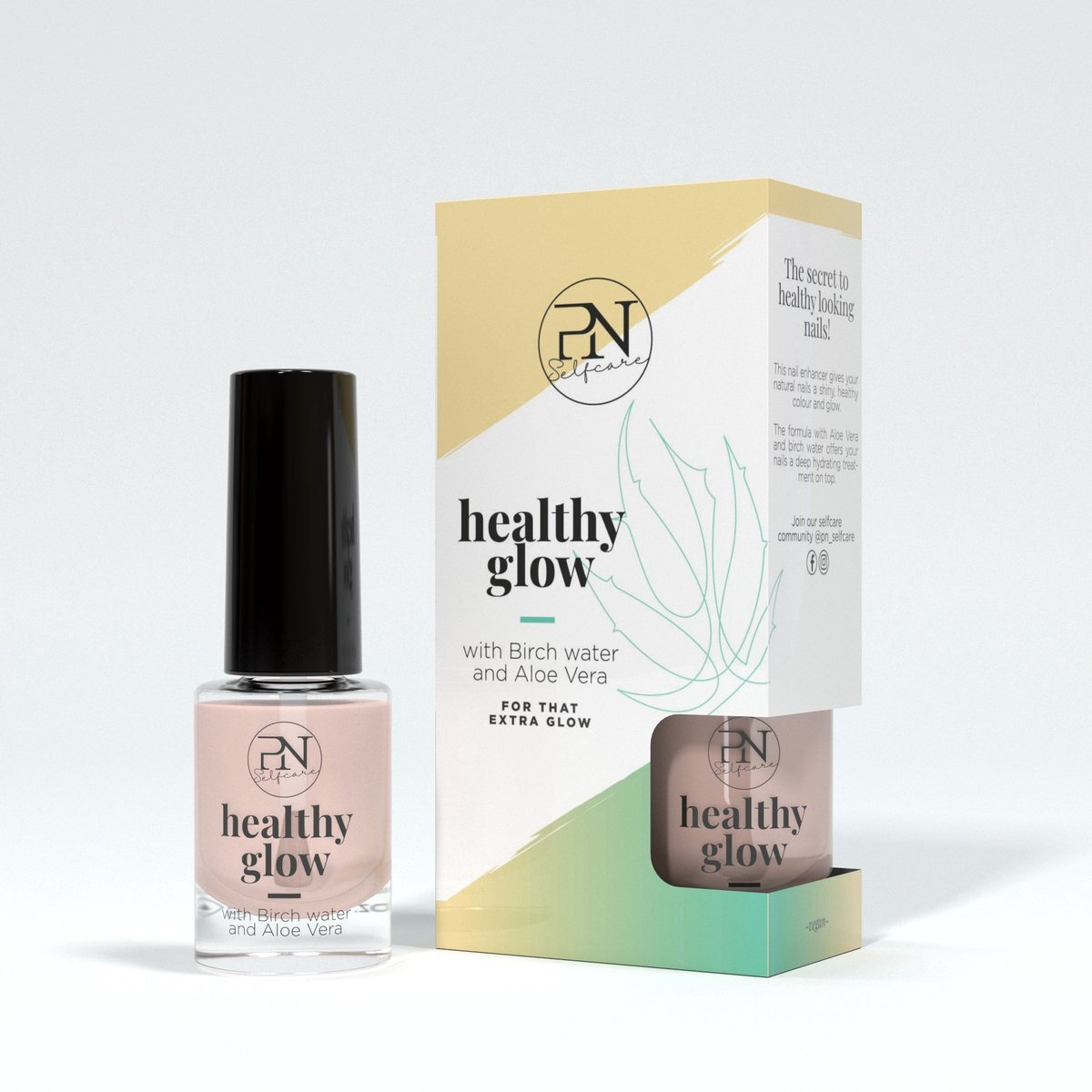 PN Selfcare - Nail Healthy Glow 6ml - Naturel - Nagelverzorging - Natuurlijke Look - Lichte Dekking - Hydraterend - Glanzend