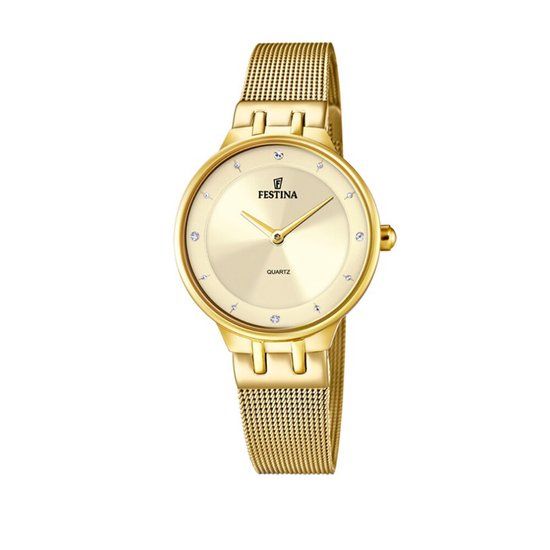 Festina F20598/2 Dames Horloge - Goudkleurig - 30.5 mm - Quartz