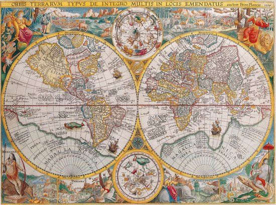 Ravensburger Wereldkaart 1594 Legpuzzel 1500 stukjes