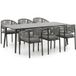 Bellagio tuinmeubelen Bellagio Panaro/Sora 220cm dining tuinset 7-delig stapelbaar