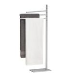 Relaxdays Handdoekrek Badkamer - 3 Draaibare Stangen - RVS - Staand - Zilver
