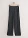 Next - Dames - Broek met textuur en wijde pijpen - Grijs