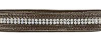 HKM Diamond Leren Halster Bruin Full