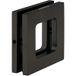 Häfele Poignée coquille pour porte en verre H8505 acier inoxydable graphite-noir