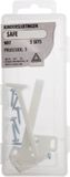 Deltafix Kindersluiting witsafe - 2 sets - voor kastdeurtjes en lades