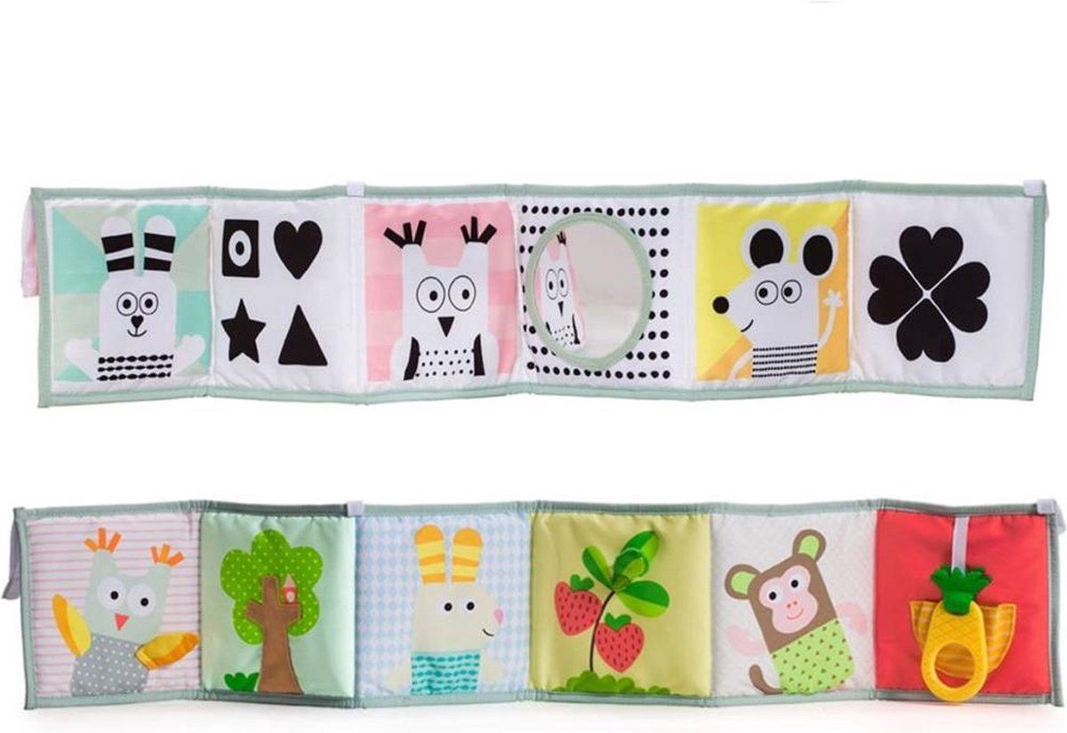 Taf Toys 3 in 1 Baby Book - Babyboekje 3 in 1 - 2 zijden tekeningen - Multicolor