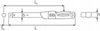 Stahlwille Momentsleutel 20-100Nm 9x12mm MANOSKOP 730/10Fix