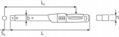 Stahlwille Momentsleutel 20-100Nm 9x12mm MANOSKOP 730/10Fix