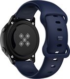 Intercella Siliconen bandje - geschikt voor Garmin Venu/Venu 2 Plus/Venu SQ/SQ 2/Vivomove/3/Style/Vivoactive 3/Forerunner 55/245/645 - donkerblauw