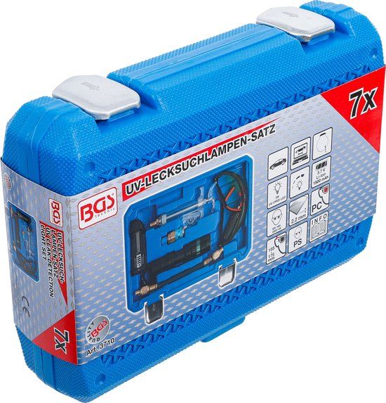 BGS UV-lekdetectielamp met toebehoren