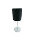 Theluz 421/1NR Plafondlamp, Bruin, Chroom, Metaal, Stof, 1x E14 LED