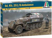 Italeri Modelbouwpakket Militaire voertuigen - 7077 Sd.Kfz. 251/8 Ambulance Plastic - 1:72