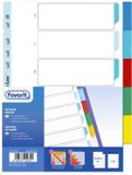 FAVORIT 400132501 indextab Blanco tabbladindex Polypropyleen (PP) Meerkleurig
