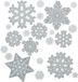 Decoris Kerst raamstickers - 2x st - 30 x 46 cm - Wit