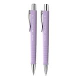 FABER-CASTELL Balpen Poly Ball Sweet Lilac, 2 stuks