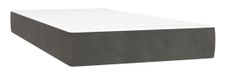 VidaXL Matras met binnenvering Eenpersoons-/tweepersoons-XL-formaat Medium Donkergrijs, Wit Polyester Schuim 1000 mm x 2000 mm x 200 mm